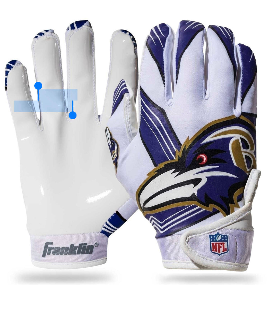 Franklin Sports NFL Minnesota Vikings Youth Football Receiver Gloves 