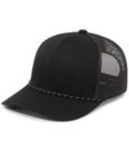 Pacific Headwear Trucker Snapback Braid Cap - AtlanticCoastSports