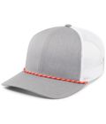 Pacific Headwear Trucker Snapback Braid Cap - AtlanticCoastSports