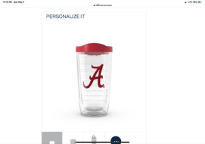 Alabama Roll Tide Tervis Tumbler - AtlanticCoastSports