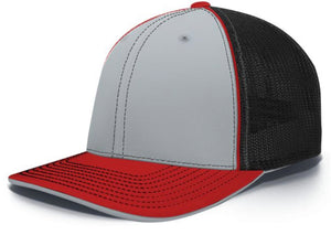 Pacific Headwear Trucker Pacflex Tri  and solid Colors 404m - AtlanticCoastSports