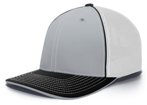 Pacific Headwear Trucker Pacflex Tri  and solid Colors 404m - AtlanticCoastSports