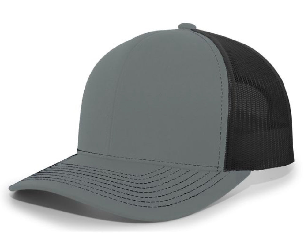 Pacific Headwear Contrast Stitch Trucker Snapback 104s - AtlanticCoastSports