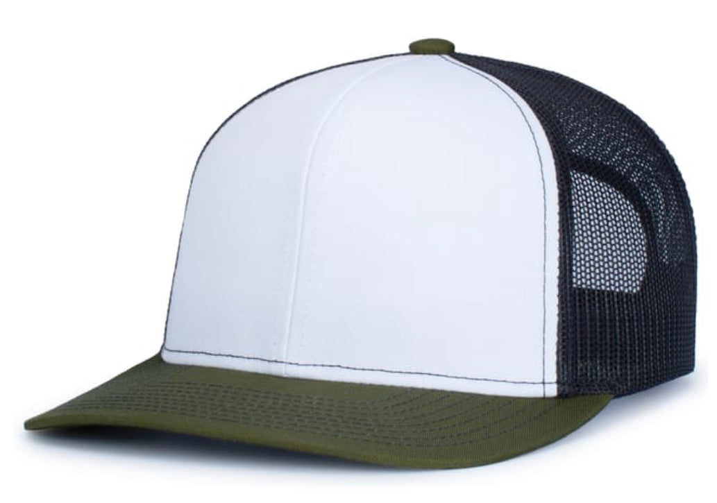 Pacific Headwear Contrast Stitch Trucker Snapback 104s - AtlanticCoastSports