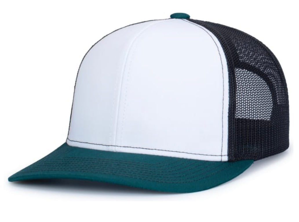 Pacific Headwear Contrast Stitch Trucker Snapback 104s - AtlanticCoastSports