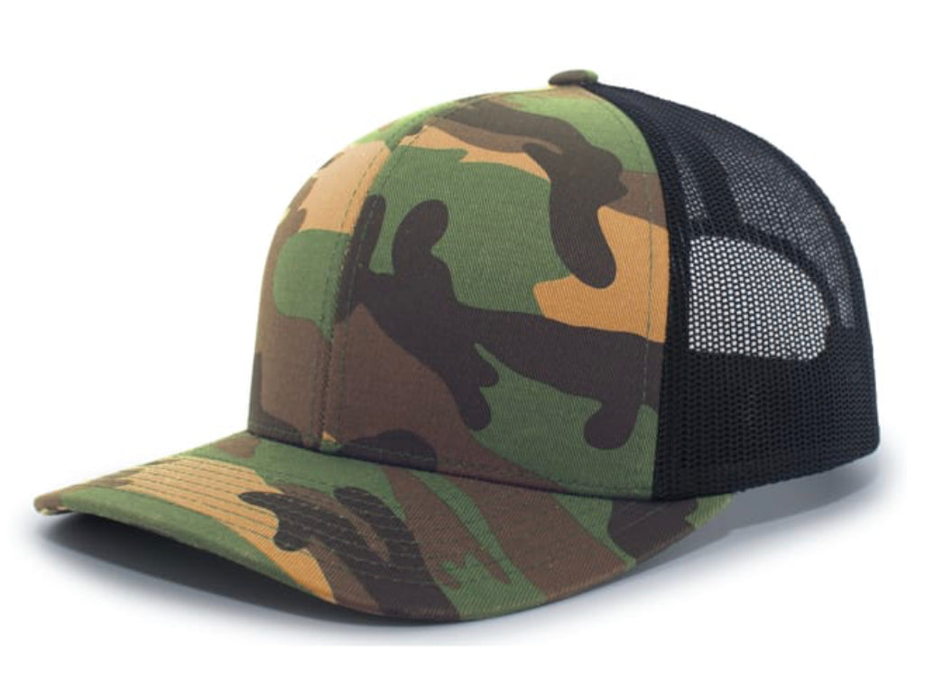 Pacific Headwear 108C Camo Snapback Trucker Hat - AtlanticCoastSports