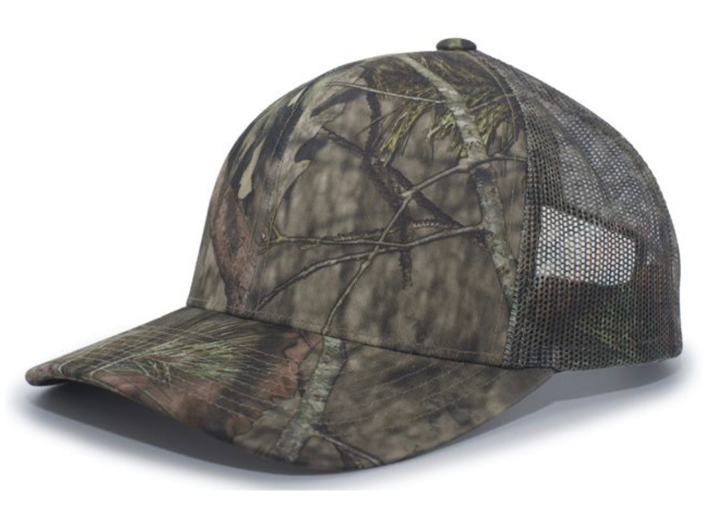 Pacific Headwear 108C Camo Snapback Trucker Hat - AtlanticCoastSports