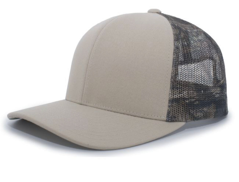 Pacific Headwear 108C Camo Snapback Trucker Hat - AtlanticCoastSports