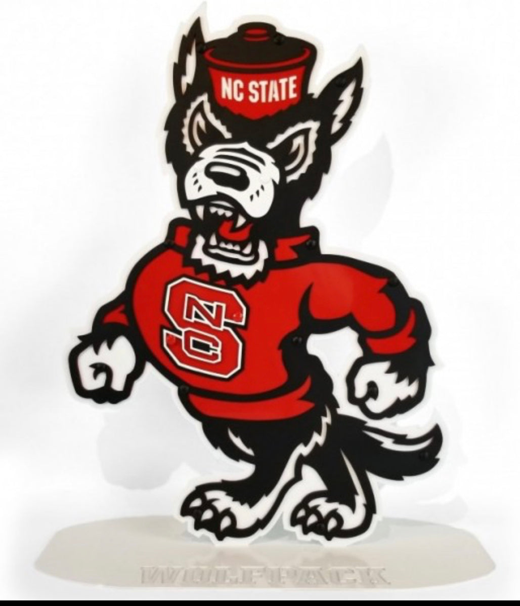 Gameday Ironworks North Carolina State Wolfpack 2 Foot Wide Cutting edge iron - AtlanticCoastSports