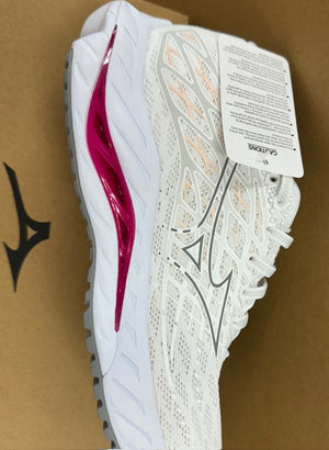 Mizuno Women's Wave Inspire20  White/Fuchsia Purple - AtlanticCoastSports