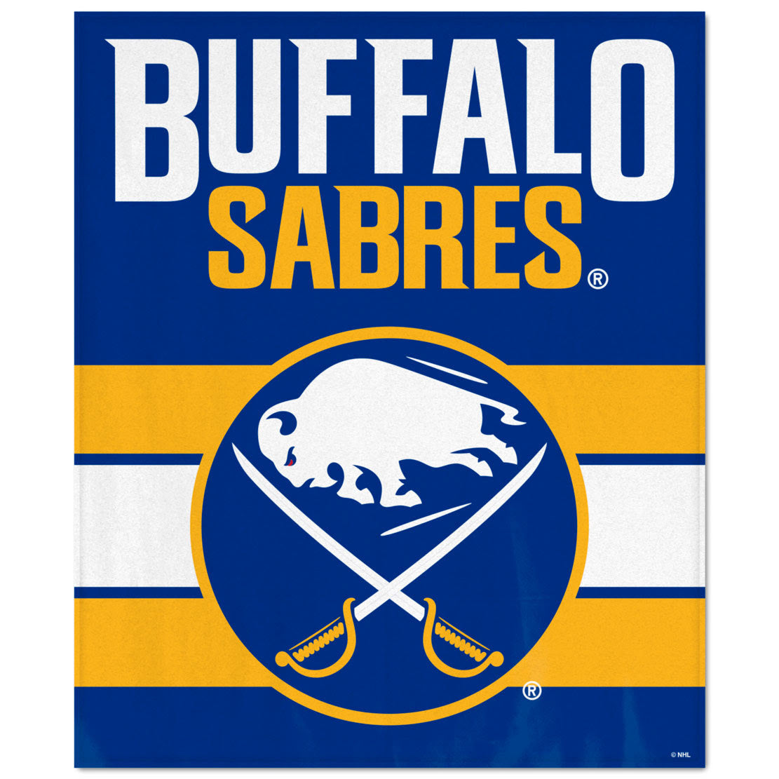 WinCraft Buffalo Sabres Ultra Soft Fleece Blanket - AtlanticCoastSports