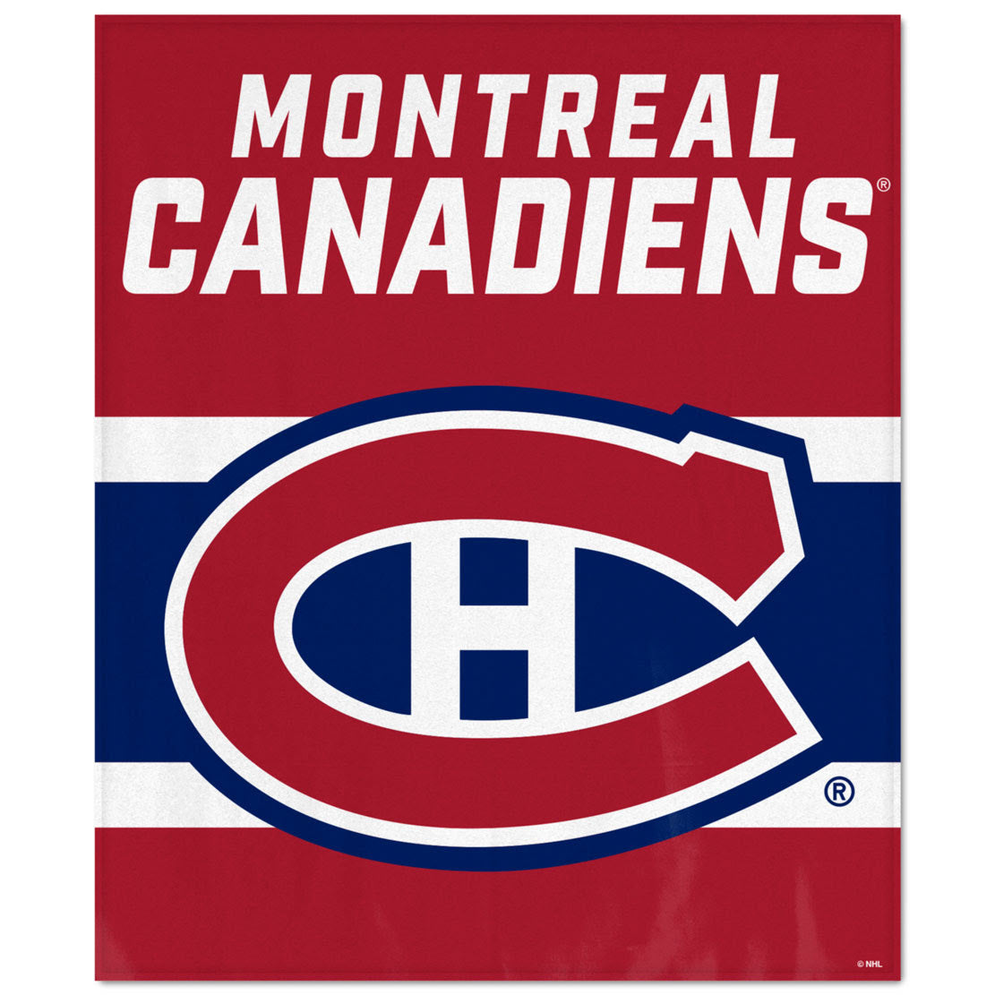 WinCraft Montreal Canadiens Ultra Soft Fleece Blanket - AtlanticCoastSports