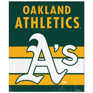 WinCraft Oakland Athletics Ultra Soft Fleece Blanket - AtlanticCoastSports