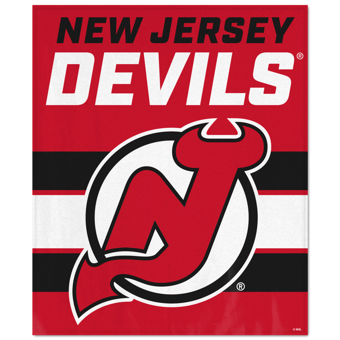 WinCraft New Jersey Devils Ultra Soft Fleece Blanket - AtlanticCoastSports