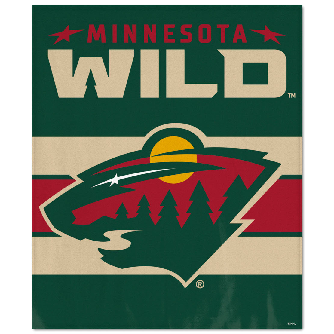 WinCraft Minnesota Wild Ultra Soft Fleece Blanket - AtlanticCoastSports