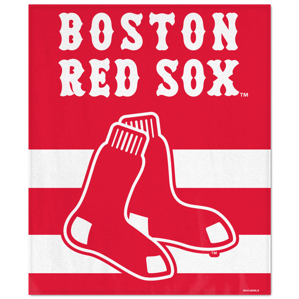 WinCraft Boston Red Socks Ultra Soft Fleece Blanket - AtlanticCoastSports