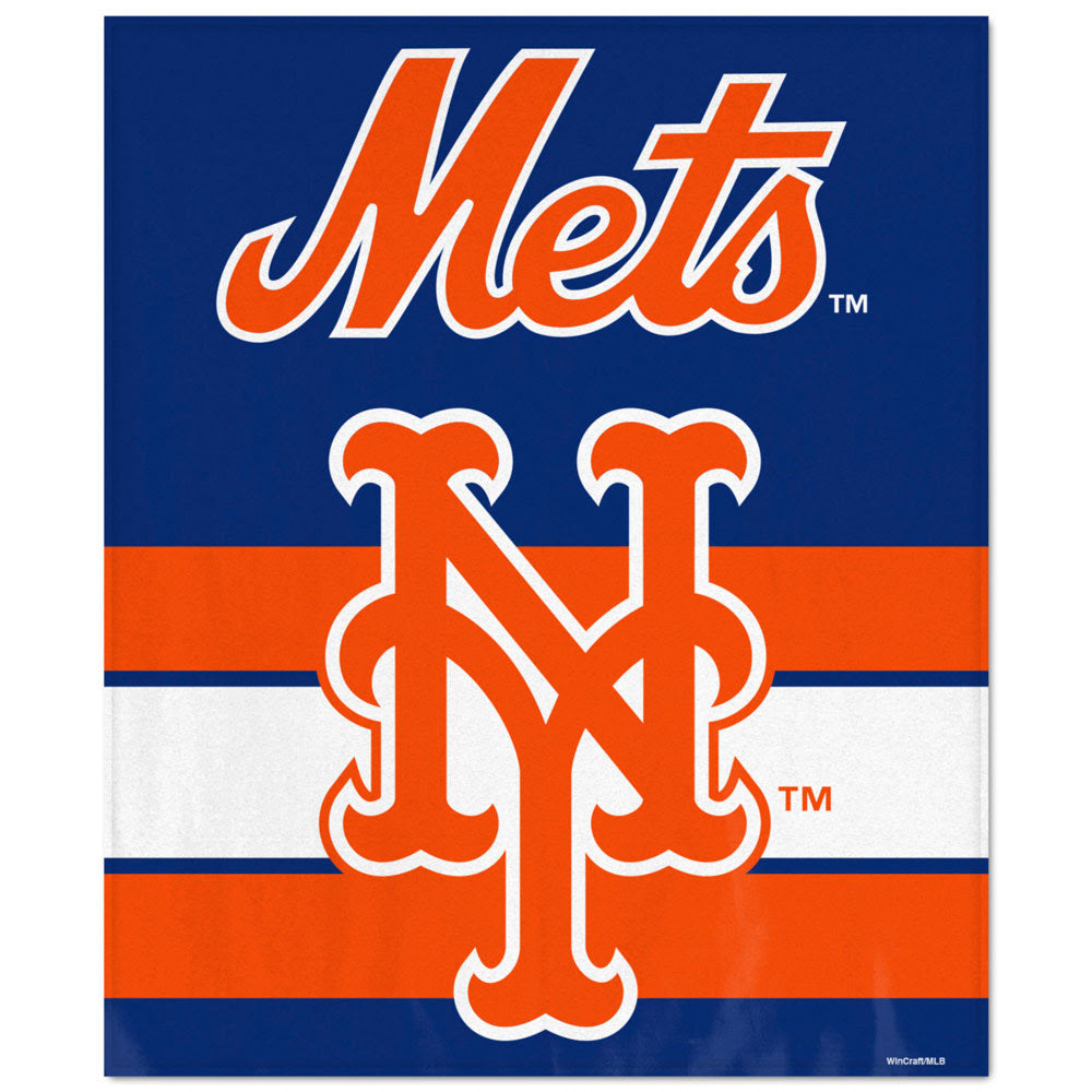 WinCraft New York Mets Ultra Soft Fleece Blanket - AtlanticCoastSports