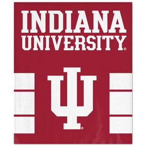 WinCraft Indiana Hoosiers  Ultra Soft Fleece Blanket - AtlanticCoastSports