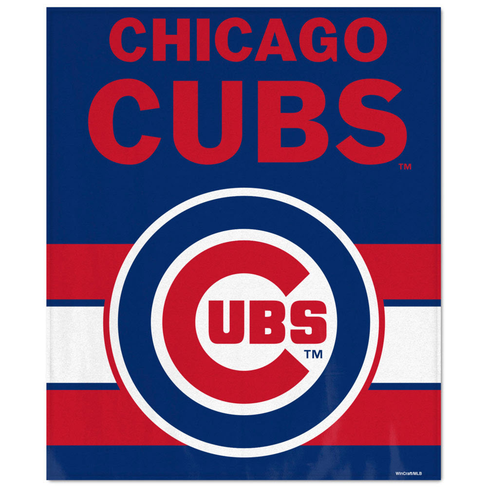 WinCraft Chicago Cubs Ultra Soft Fleece Blanket - AtlanticCoastSports