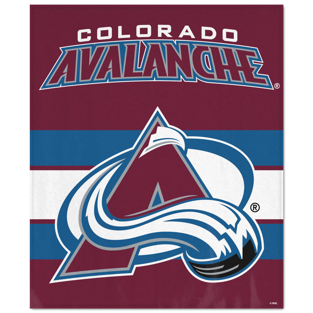 WinCraft Colorado Avalanche Ultra Soft Fleece Blanket - AtlanticCoastSports