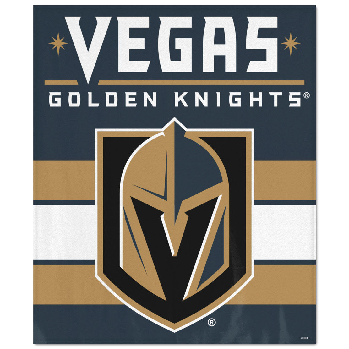 WinCraft Vegas Golden Knights Ultra Soft Fleece Blanket - AtlanticCoastSports