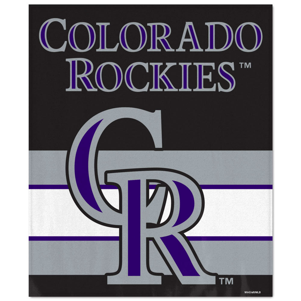 WinCraft Colorado Rockies Ultra Soft Fleece Blanket - AtlanticCoastSports