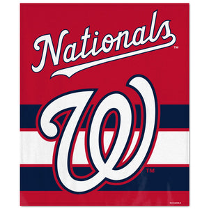 WinCraft Washington Nationals Ultra Soft Fleece Blanket - AtlanticCoastSports