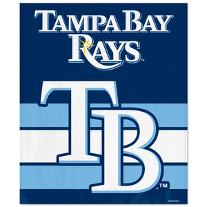 WinCraft Tampa Bay Rays Ultra Soft Fleece Blanket - AtlanticCoastSports