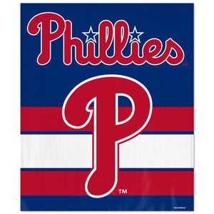 WinCraft Philadelphia Phillies Ultra Soft Fleece Blanket - AtlanticCoastSports