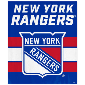 WinCraft New York Rangers Ultra Soft Fleece Blanket - AtlanticCoastSports