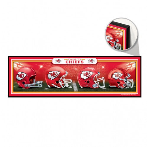 KANSAS CITY CHIEFS WOOD SIGN 9" X 30" - AtlanticCoastSports