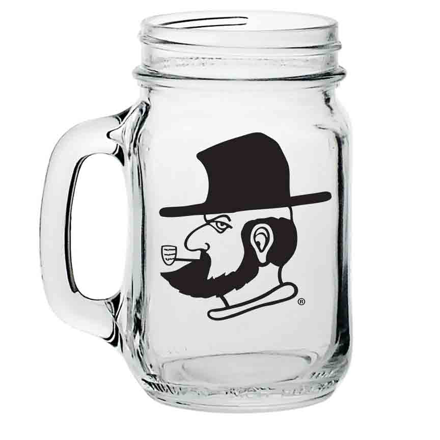 Appalachian State University 16 oz. Libbey Mason Jars with Handles - AtlanticCoastSports