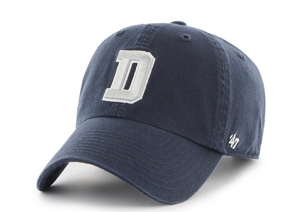 Dallas Cowboys '47 Brand Clean Up D Logo Adjustable Hat - AtlanticCoastSports