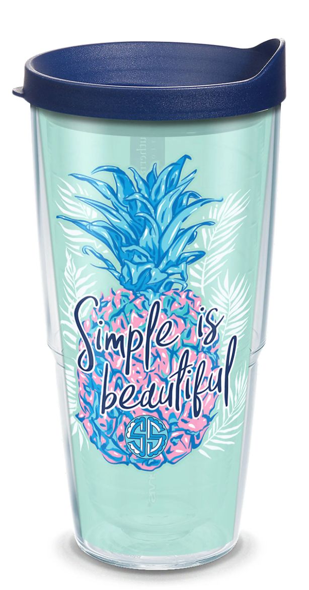 TERVIS TUMBLER SS SIMPLY SOUTHERN Simple Is Better Double Walled Travel Cup  NWOT