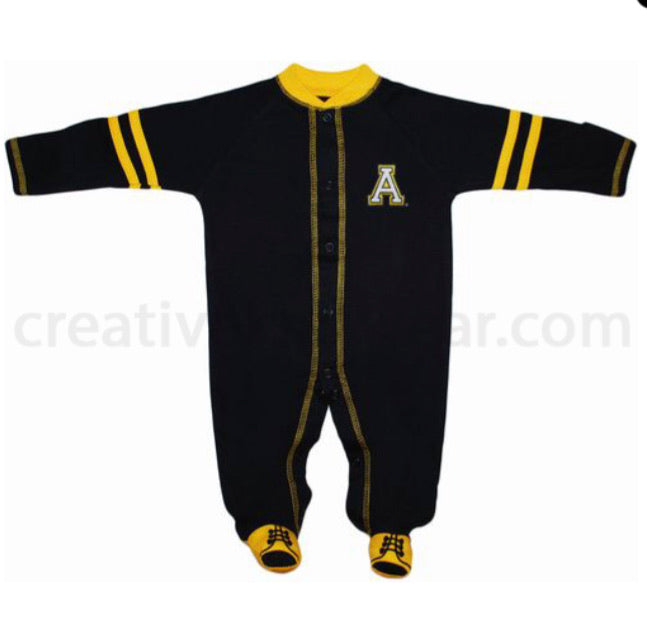 Appalachian State Mountaineer Sports Shoe Footed Romper - AtlanticCoastSports