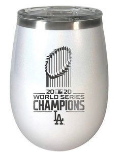 Los Angeles Dodgers MLB 2020 World Series Champion 10 oz. Opal BLUSH Wine Tumbler - AtlanticCoastSports