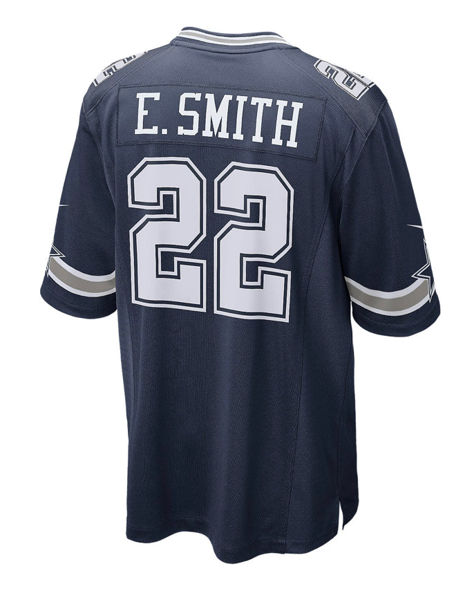 Nike Dallas Cowboys No22 Emmitt Smith Navy Blue Thanksgiving Men's Stitched NFL Vapor Untouchable Throwback Elite Jersey