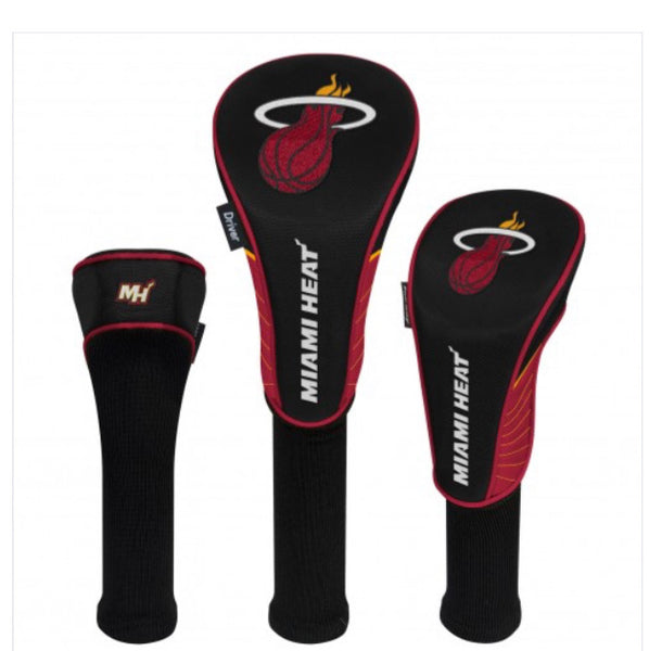 Miami Heat Set of 3 Golf Head Covers