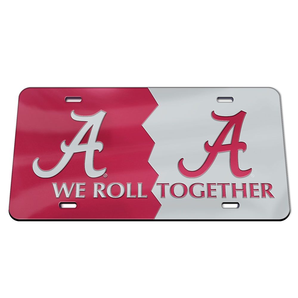 Alabama Crimson Tide Acrylic Classic License Plate - AtlanticCoastSports